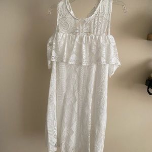 White Lace Off-The-shoulder dress